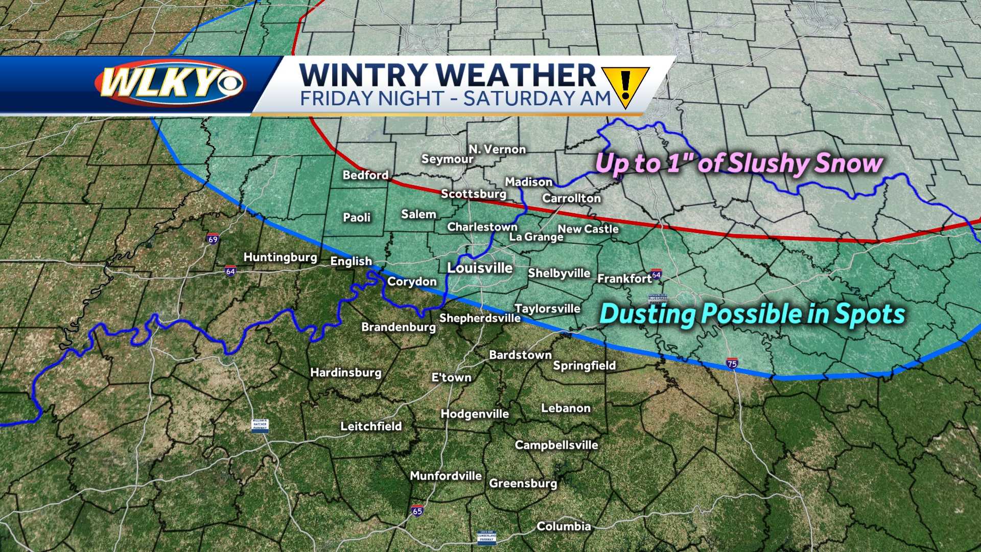 Snow Chances Saturday: What To Expect In The Louisville Region