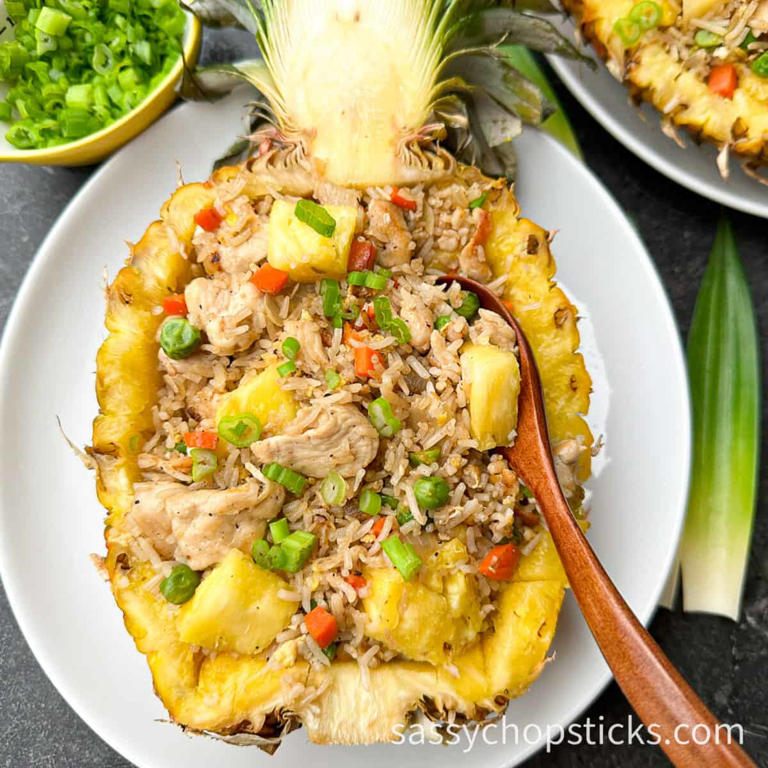 Pineapple Chicken Fried Rice (easy Homemade Recipe)