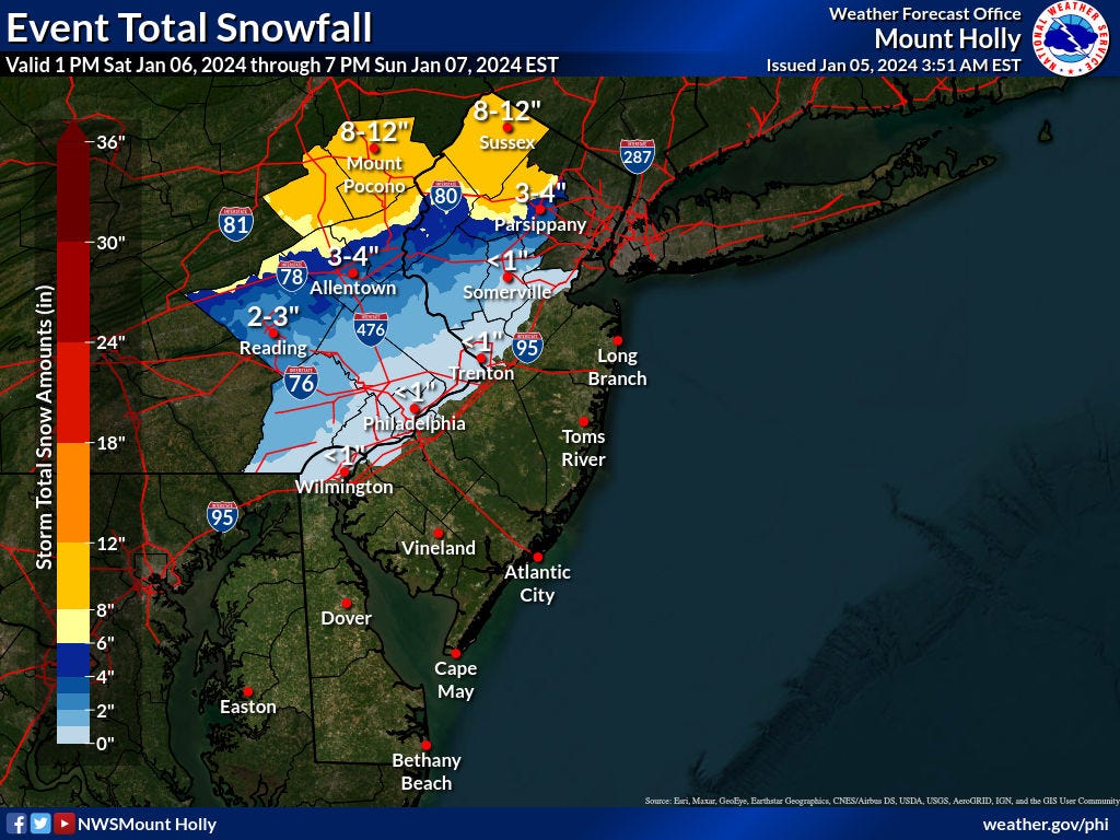 Snow forecast is over a foot in parts of East Coast Winter storm could break snow drought