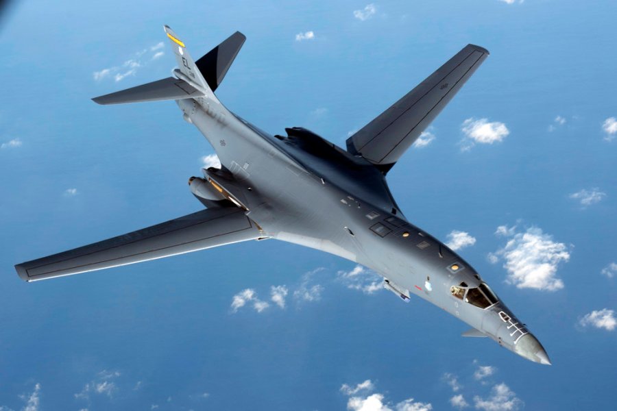 B-1 Bomber Crashes At Air Force Base