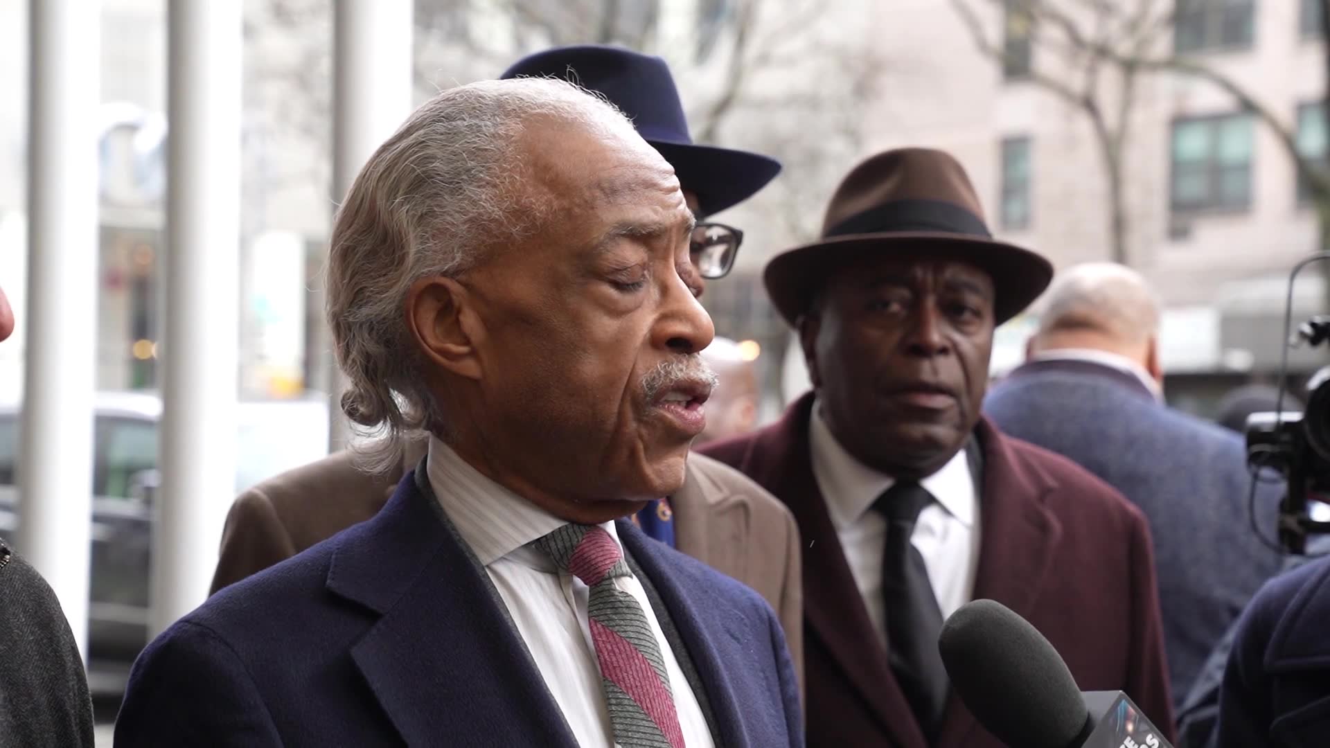 Reverend Al Sharpton Leads NAN Picket Against Bill Ackman In New York, USA