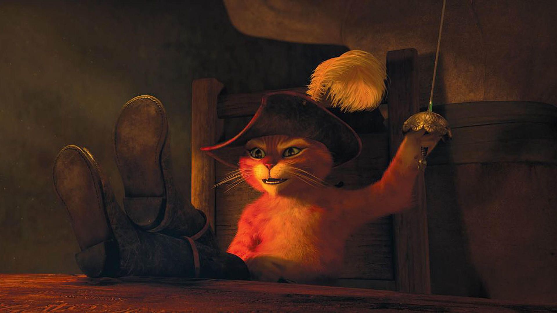 <p>                     A swashbuckling animated adventure film about an outlaw cat, his childhood egg-friend, and a seductive thief kitty who set out in search of the eggs of the fabled Golden Goose to clear his name, restore his lost honor, and regain the trust of his mother and town. With the voices of Antonio Banderas and Salma Hayek, this 2011 movie was nominated for an Oscar, and won 10 movie awards.                    </p>