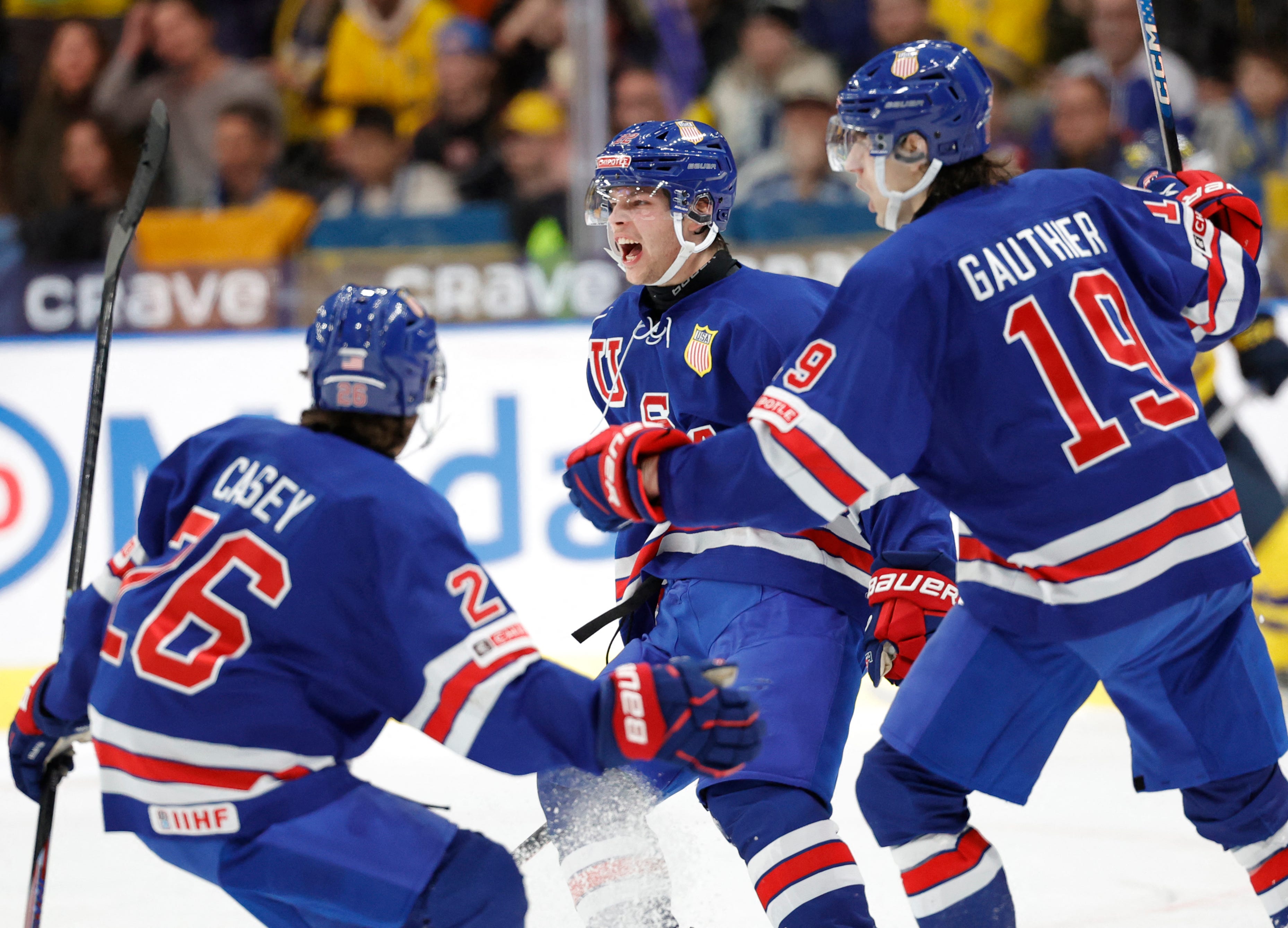 USA wins gold medal at world junior championship with victory vs. Sweden