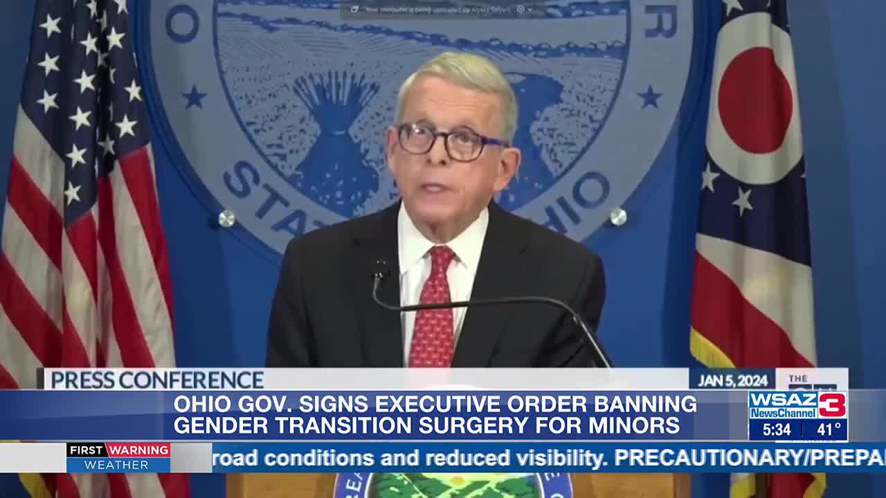 Ohio Governor Signs Executive Order Banning Gender Transition Surgery ...