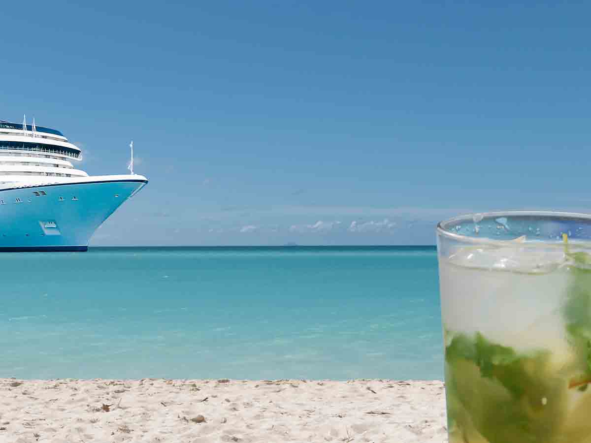 <p>Sodas and alcohol are going to cost you extra money. And no, you can’t sneak it on the ship because they check. That’s why they take your bags at the beginning of the trip—to scan them looking for weapons and illegal alcohol, which they confiscate.</p> <p>You can buy large containers of spirits on the boat duty free, and they’ll hold them until the end of the cruise.  Focus on the drink of the day for your best bet—it will be some type of rum fruity thing and be the best deal at $8-$10 each. Well drinks or name brands will run you $12-$15 each, so pay attention!</p>