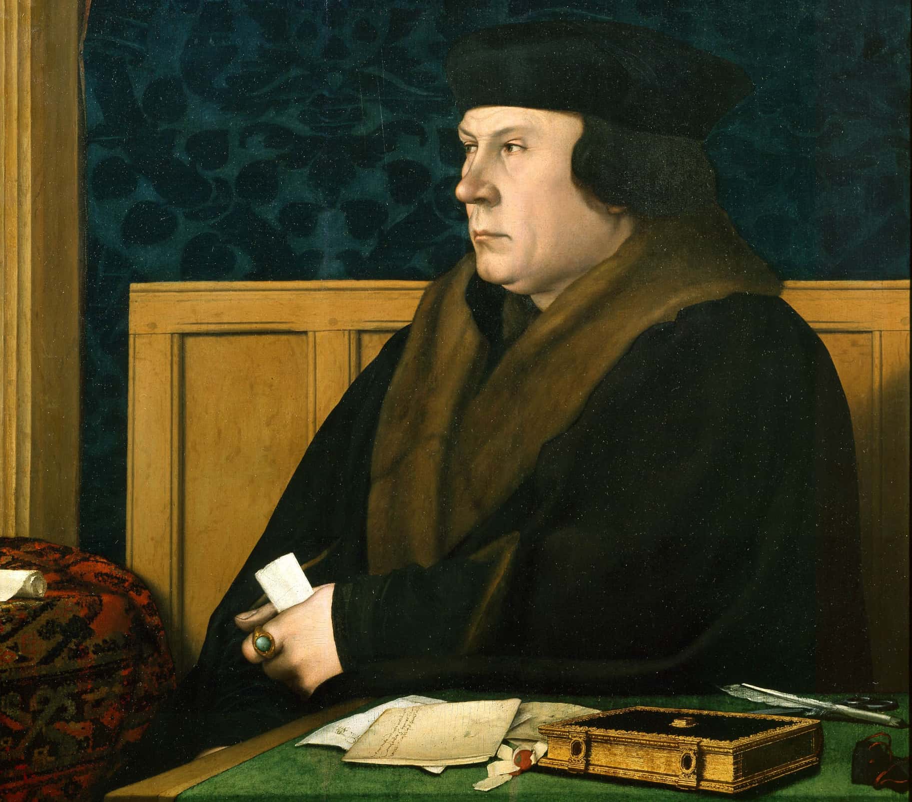 <p>Almost as soon as he met her, <strong>Henry's reaction to his bride was chilling.</strong> He pretty much immediately complained about her looks, and blamed not only Holbein for supposedly glowing her up too much, but also his chief Minister Thomas Cromwell, who urged him to marry Anne and kept talking up her beauty. And since this is King Henry we're talking about, he did <em>not</em> hold back.</p>