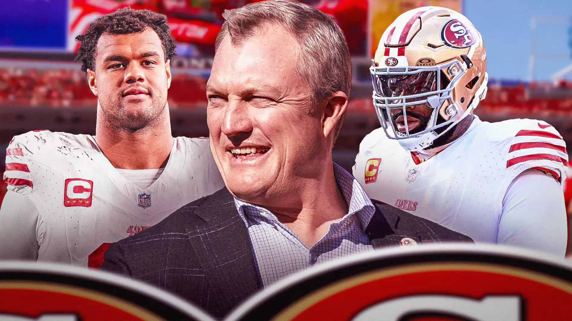 49ers’ John Lynch Drops Hopeful Arik Armstead, Trent Williams Injury ...