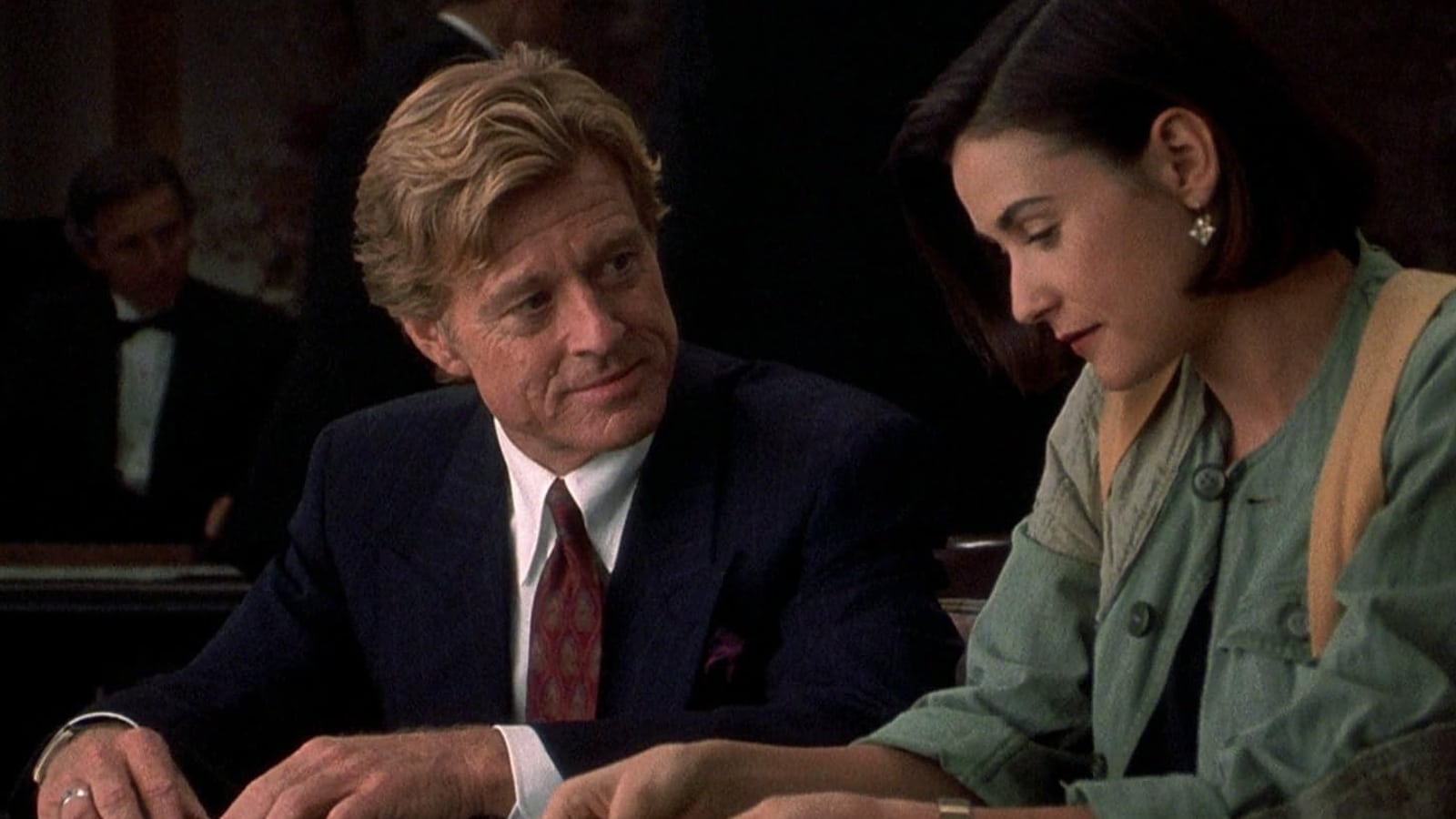 <p>It may have been one of the biggest hits of its year, but <em>Indecent Proposal</em> scandalized filmgoers of the early 90s. Provocative director Adrian Lyne casts Redford as a devilish millionaire who tempts a struggling couple, played by Demi Moore and Woody Harrelson, with an offer they cannot refuse. Screenwriter Amy Holden Jones keeps the sympathy clearly with the couple and against the rich man, but Redford’s natural appeal makes it hard to completely hate him.</p>