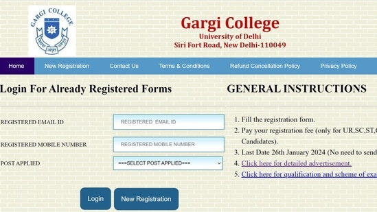 DU Recruitment 2024 Apply For Non Teaching Posts At Gargicollege In   AA1mxTrz.img