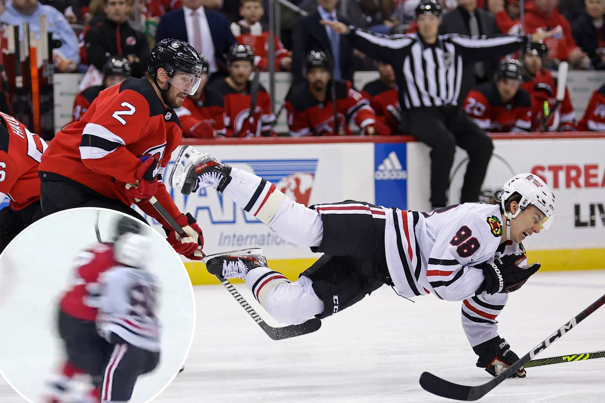 Connor Bedard Fractures Jaw After Brutal Hit In Blackhawks Injury Blow