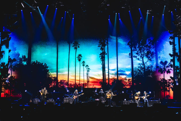 The Eagles perform at the Kia Forum on Jan. 5. during The Long Goodbye tour.