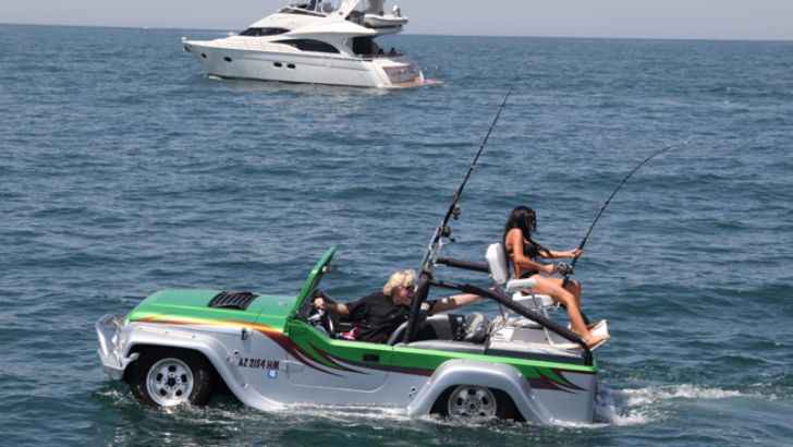 <p>Sheik Hamdan Bin Mohammed Al-Maktoum, one of Dubai’s wealthiest residents, apparently grew tired of regular watercraft and decided to invest a cool $800,000 in some amphibious vehicles. Whether cruising around on land or at sea, these cars have you covered.</p>