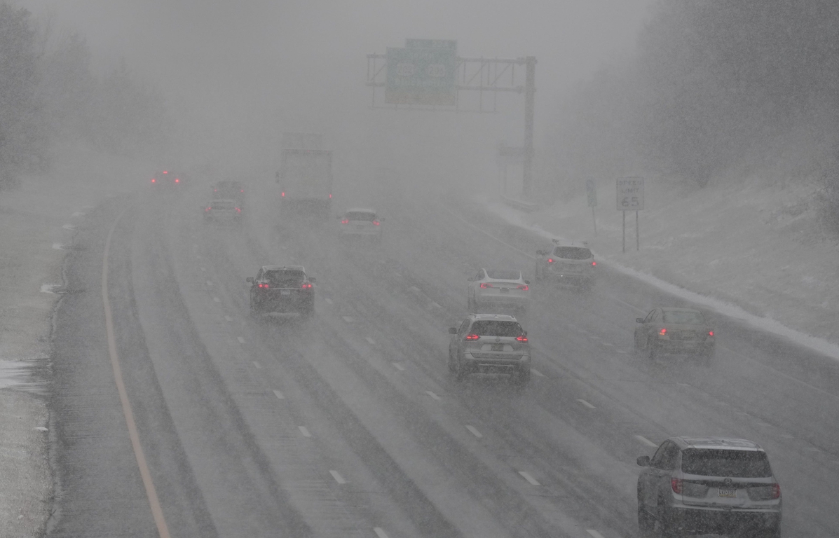 Snow Begins To Fall As Major Storm Reaches The Northeast