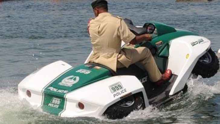 <p>Just when you think Dubai’s fleet of police vehicles can’t get any more eclectic, they introduce yet another wild piece of tech. These amphibious ATVs prove, yet again, that escaping the police is virtually impossible.</p>