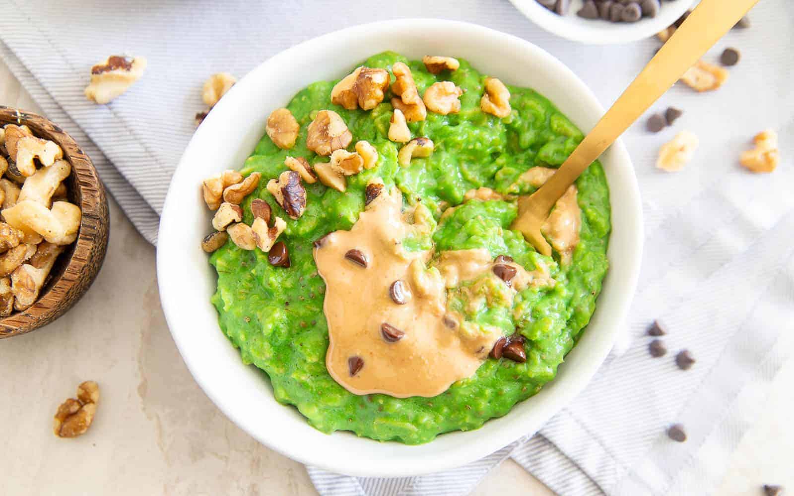 <p>Green oatmeal is a clever way to incorporate veggies into your breakfast. Blending spinach with oats, bananas, and milk creates a healthy and energizing start to the day. This recipe cleverly masks the taste of spinach, making it a smart choice for a nutritious morning meal.<br><strong>Get the Recipe: </strong><a href="https://www.runningtothekitchen.com/green-oatmeal/?utm_source=msn&utm_medium=page&utm_campaign=msn">Green Oatmeal</a></p>