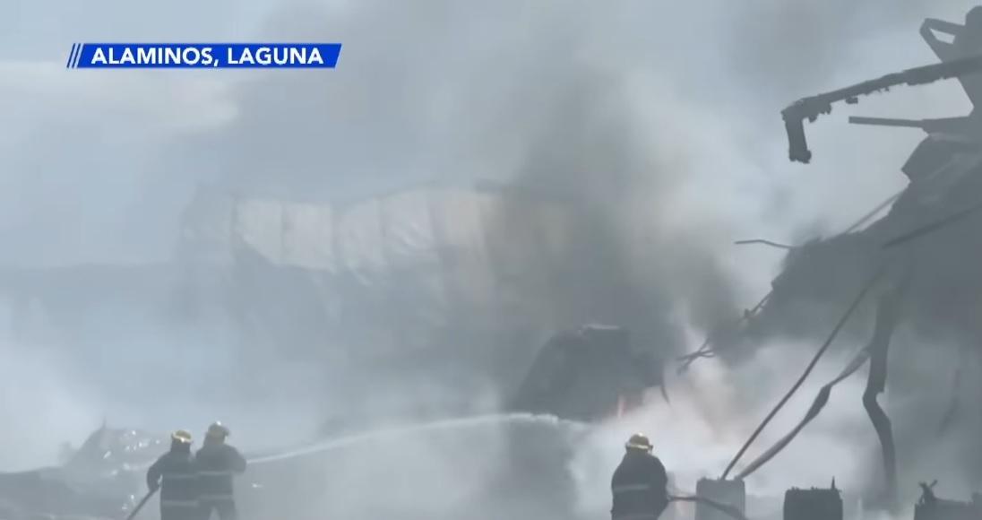 fire at coconut oil factory in alaminos, laguna could last days, says bfp