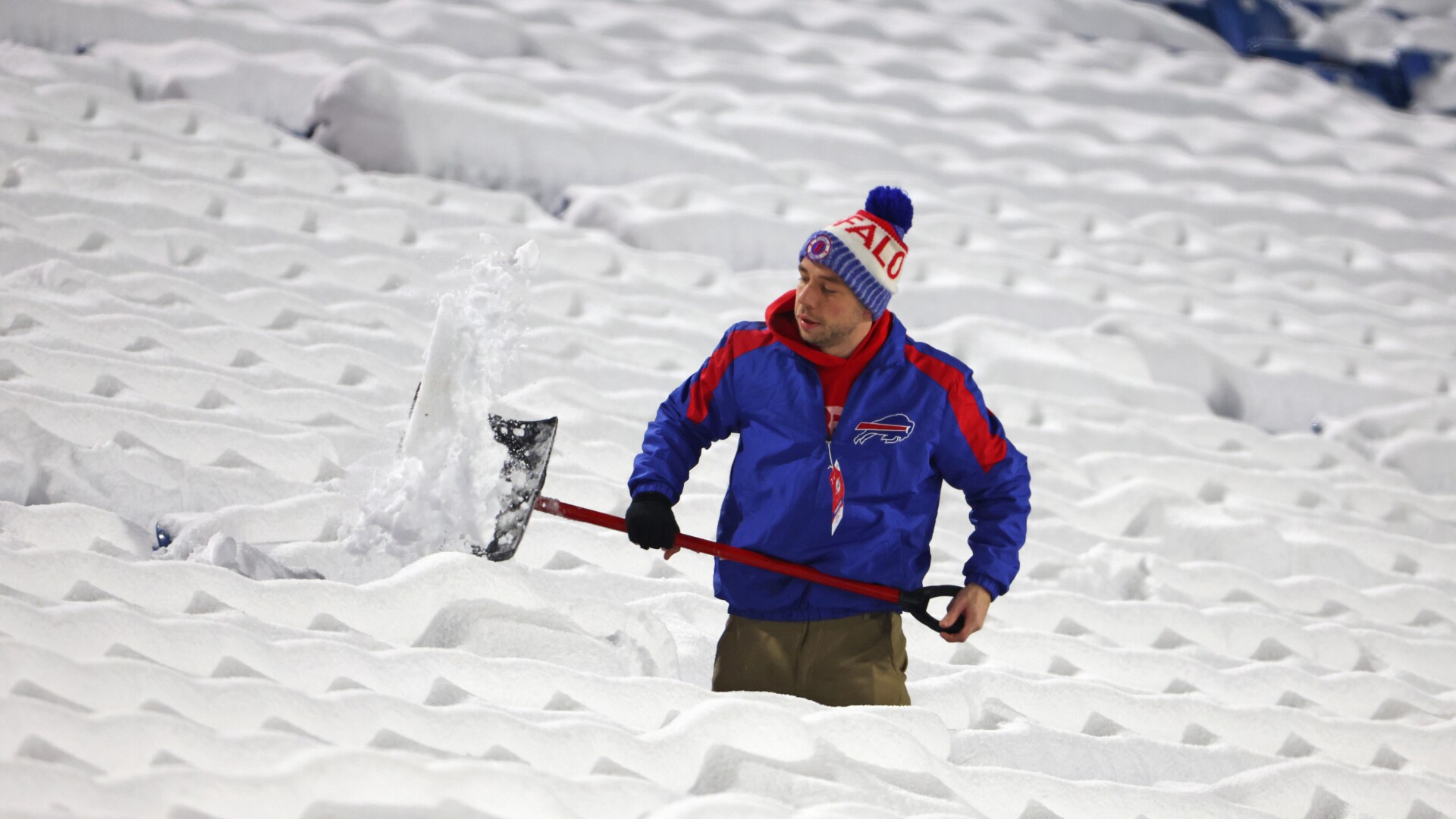 bills ask for more snow shovelers at highmark stadium monday morning