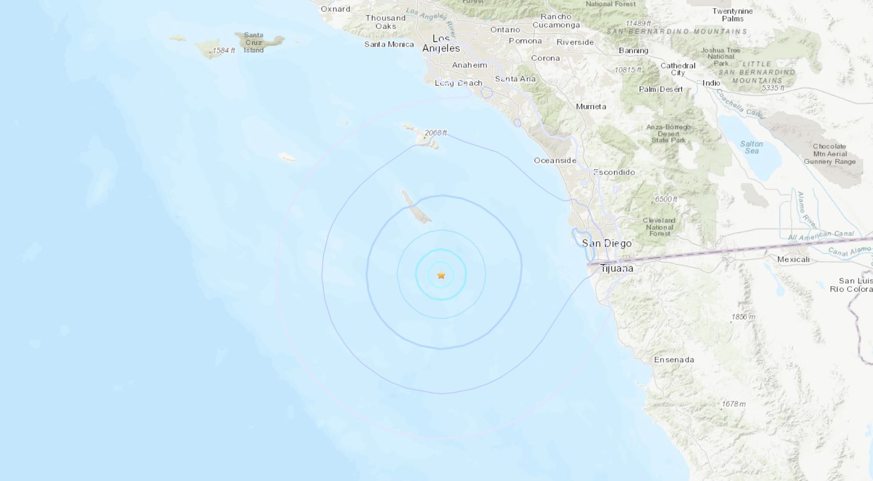 temblor de magnitud 4.4 frente a la costa del sur de california sacude partes de los ángeles