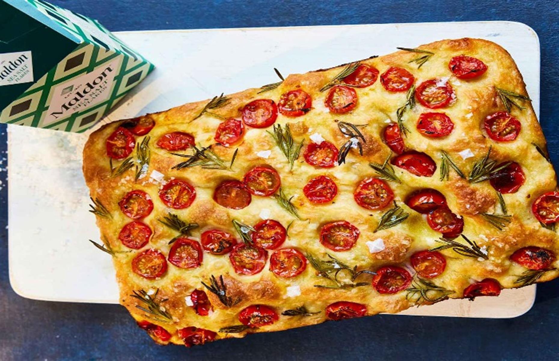 <p>This simple focaccia recipe has a real wow factor, thanks to fragrant, sticky cherry tomatoes, aromatic fresh rosemary, and a good glug of extra virgin olive oil and a sprinkling of sea salt to finish. Serve it with soft cheeses or with an olive oil and balsamic vinegar dip.</p>  <p><a href="https://www.lovefood.com/recipes/114469/cherry-tomato-and-rosemary-focaccia-recipe"><strong>Get the recipe for cherry tomato focaccia here</strong></a></p>