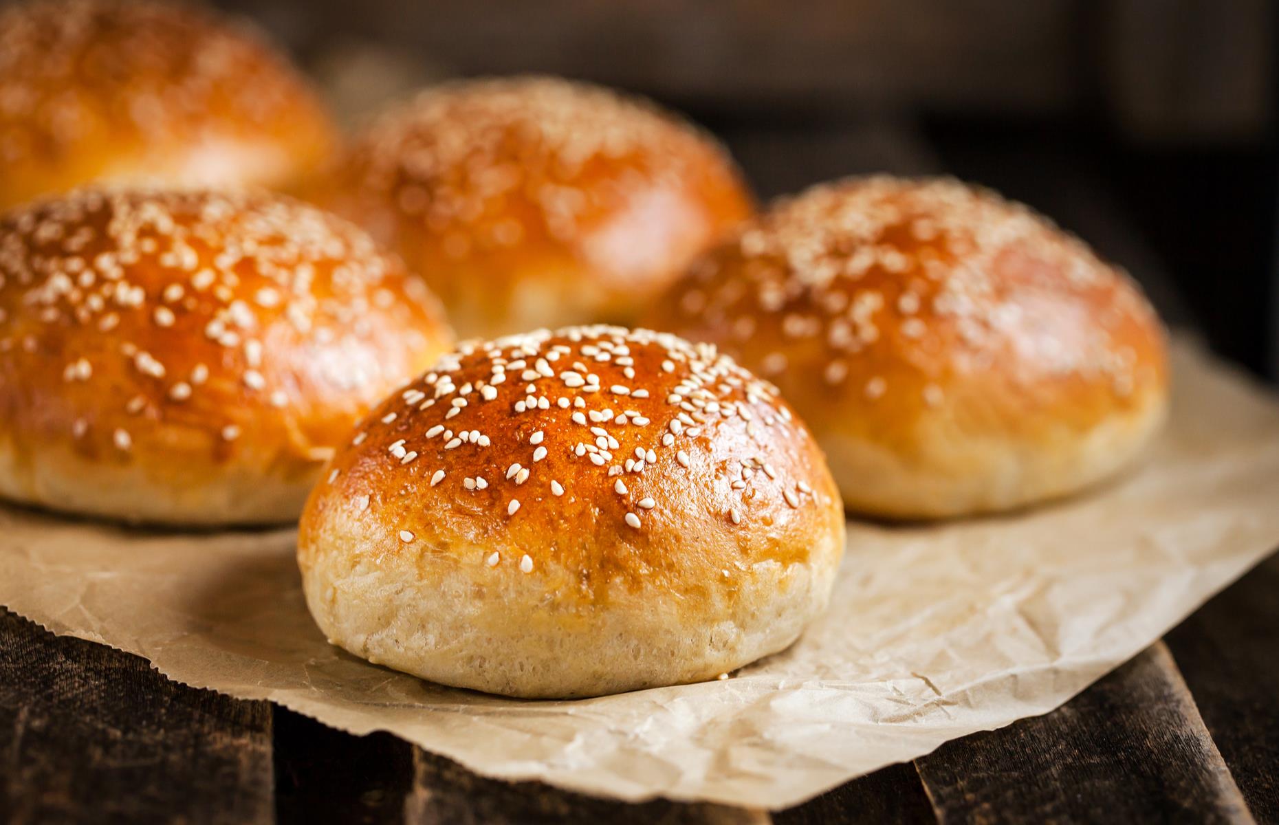 <p>Take your next barbecue or burger night to new heights by making your own buns. For something extra special – and just a little bit different – these tasty soft rolls with a crisp, glossy crust contain grated cheese and are topped with sesame seeds.</p>  <p><a href="https://www.lovefood.com/recipes/58091/basic-burger-bun-recipe"><strong>Get the recipe for burger buns here</strong></a></p>