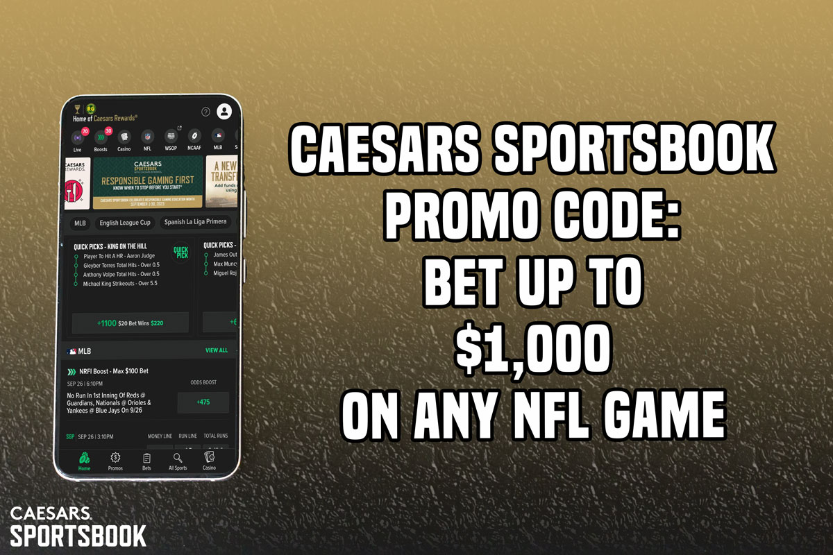 Caesars Sportsbook Promo Code: Bet Up To $1,000 On Any NFL Monday Game