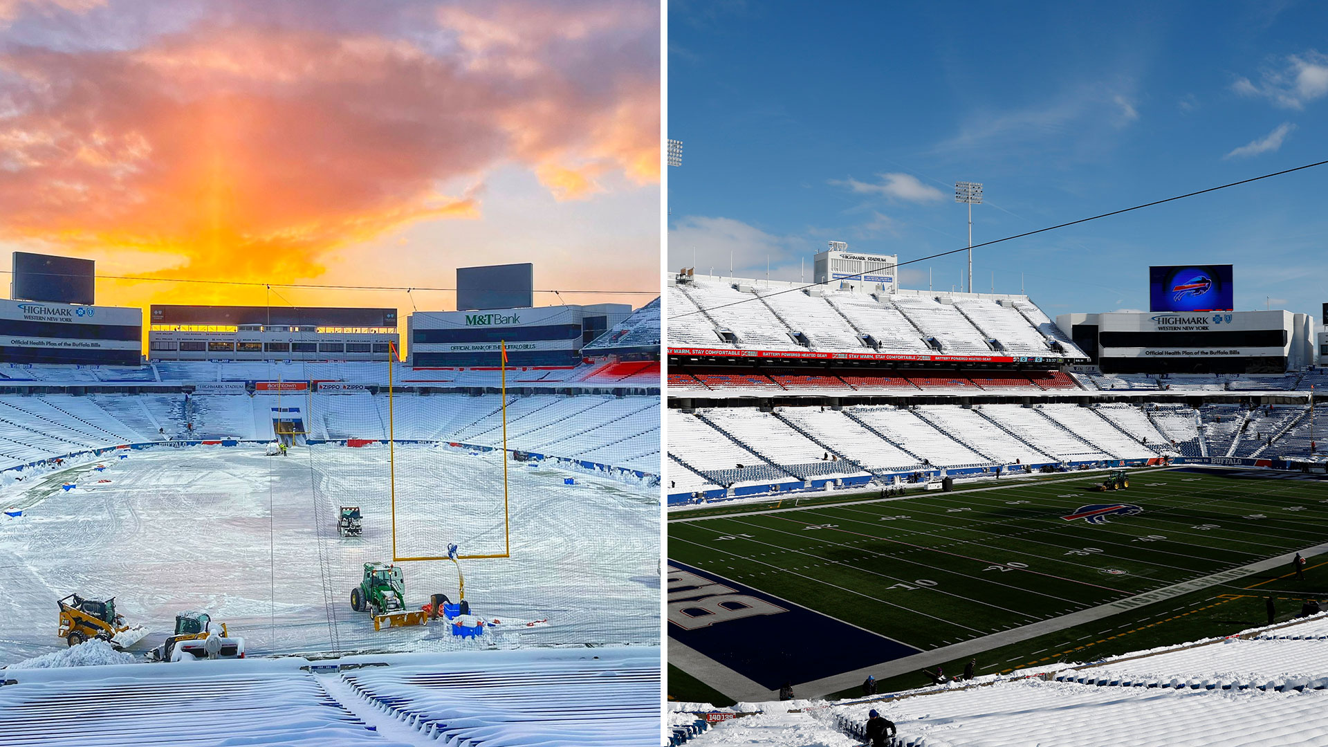 See Before-and-After Photos Of Buffalo Bills Stadium With Tons Of Snow ...