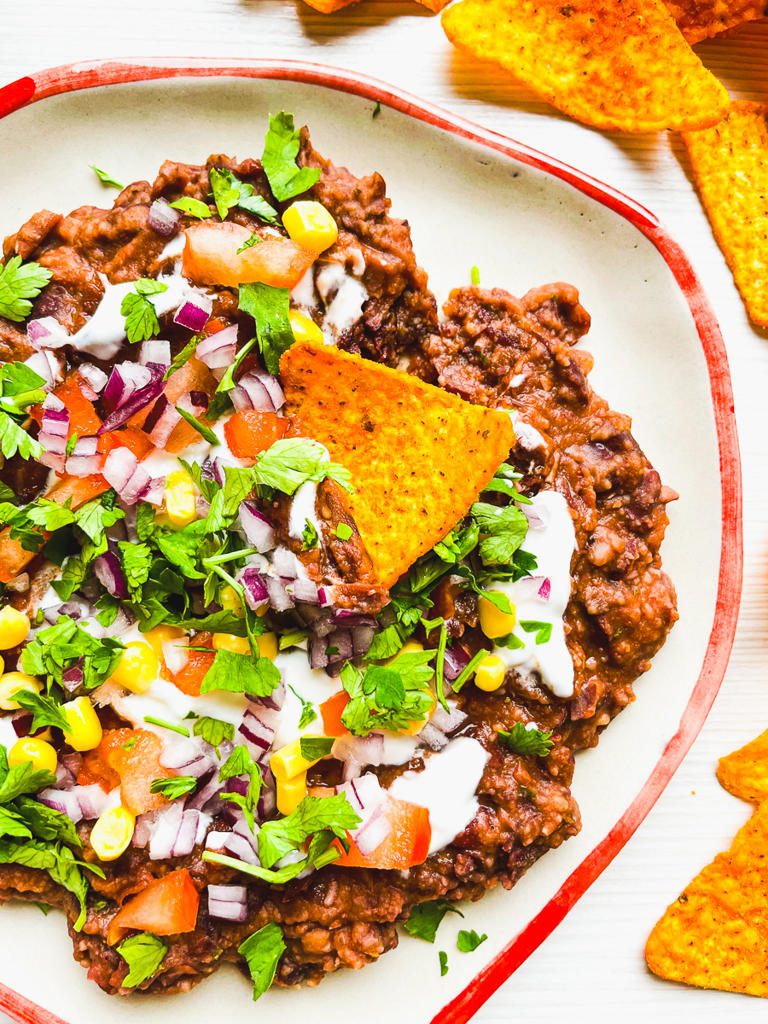 Fully Loaded Black Bean Dip