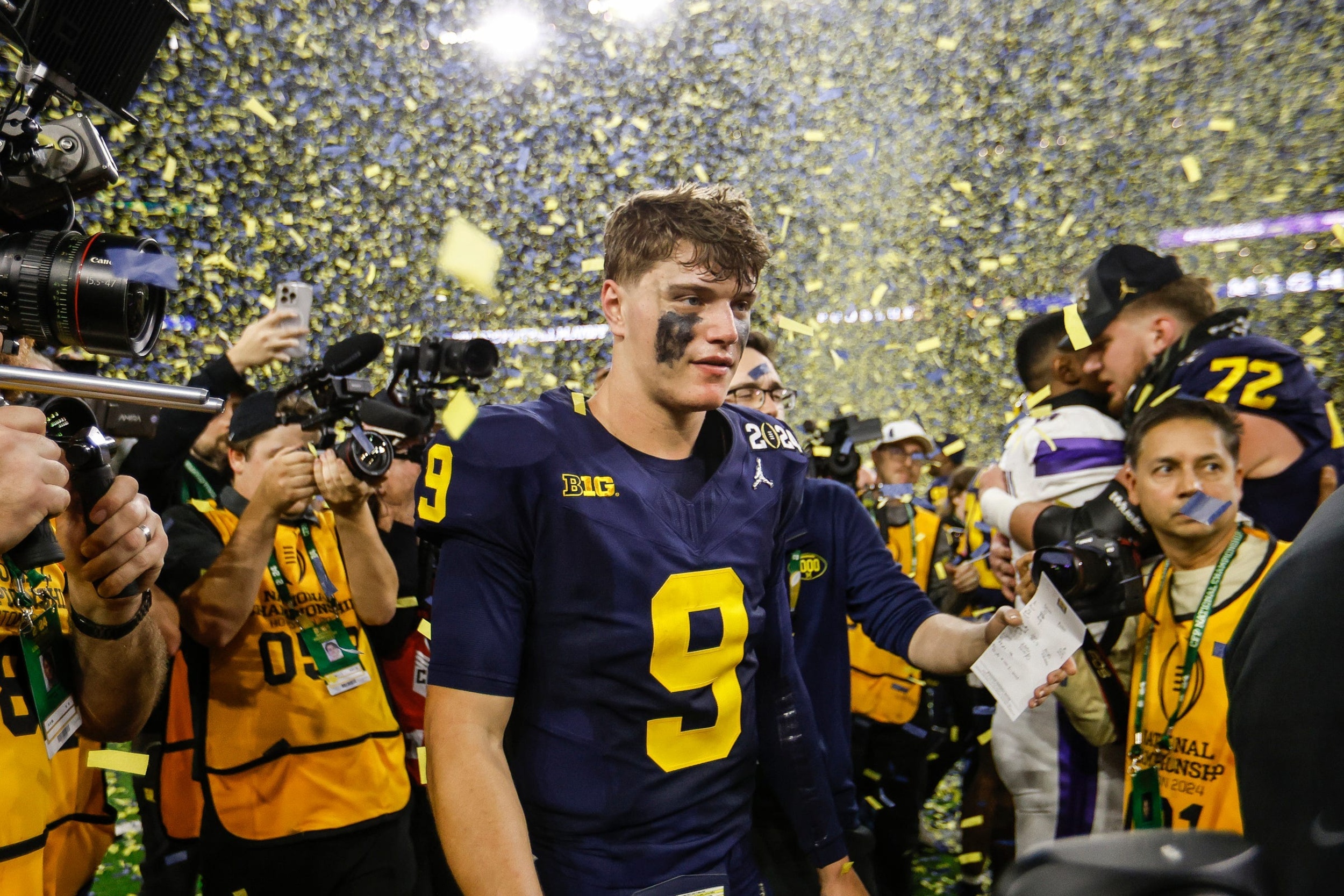 how high is j.j. mccarthy’s draft stock after michigan’s national title win?