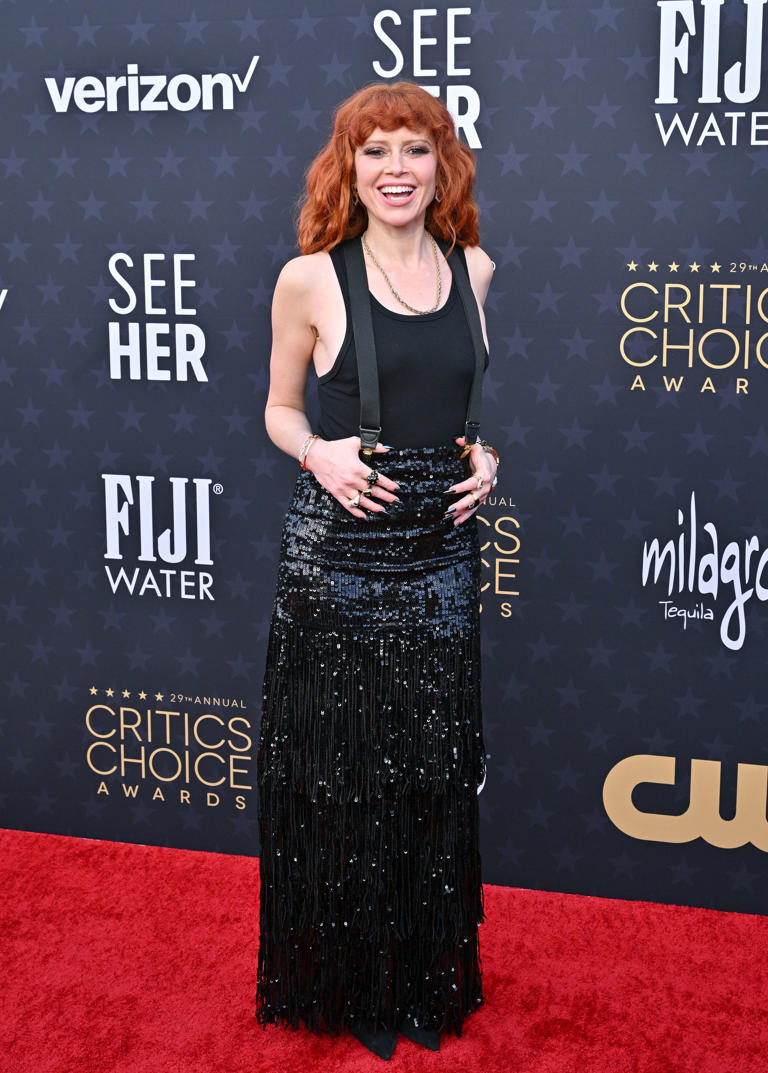 Natasha Lyonne Wears Knit-On Breasts on Her Dress at the 2024 Emmys