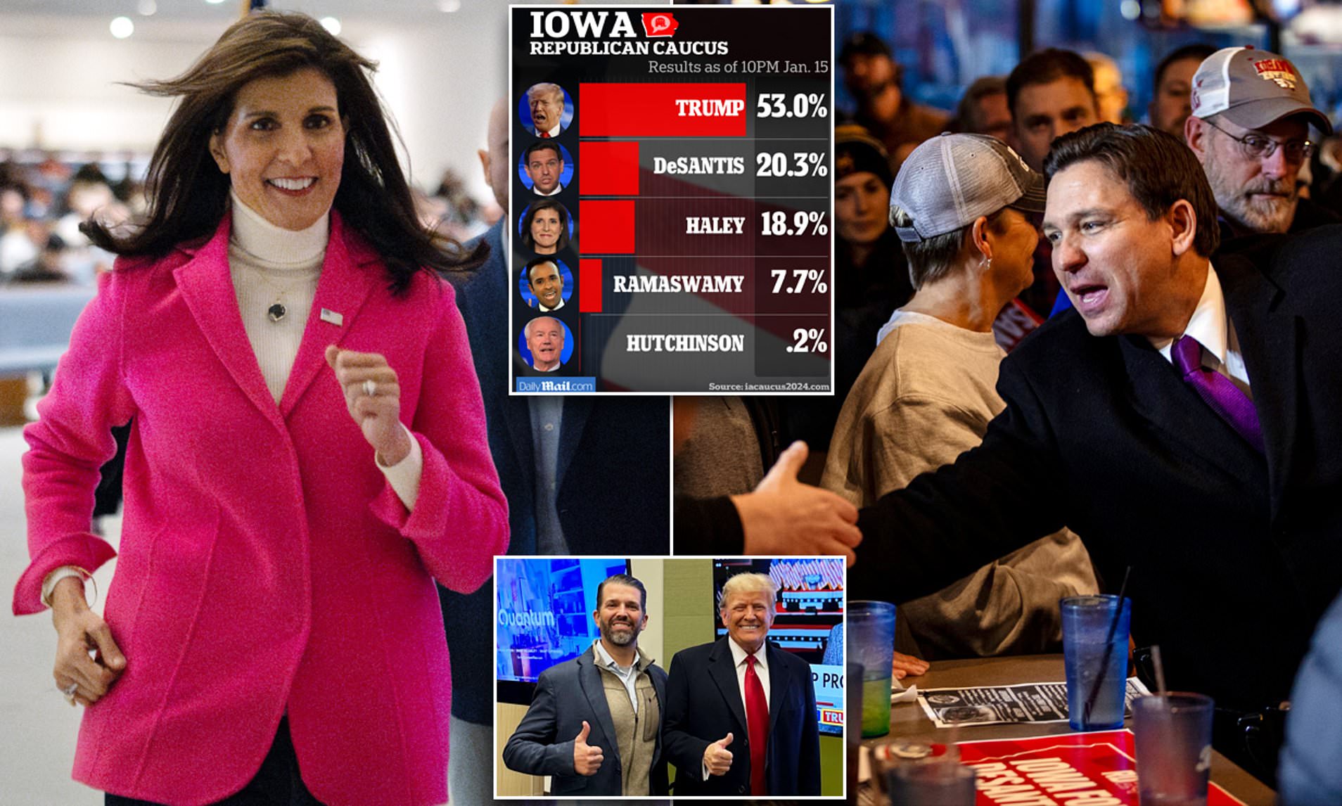 Nikki Haley And Ron DeSantis Battle For Crucial SECOND Place In Iowa ...