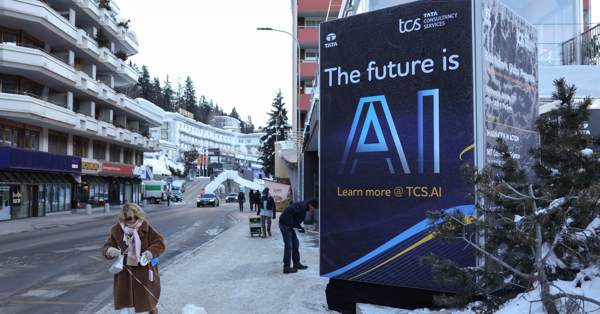 ai fever takes over davos pushing crypto aside as the new cool kid on the block