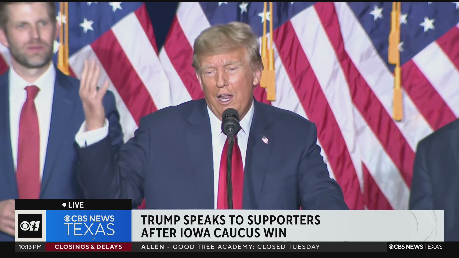 Trump Wins 2024 Iowa Republican Caucus