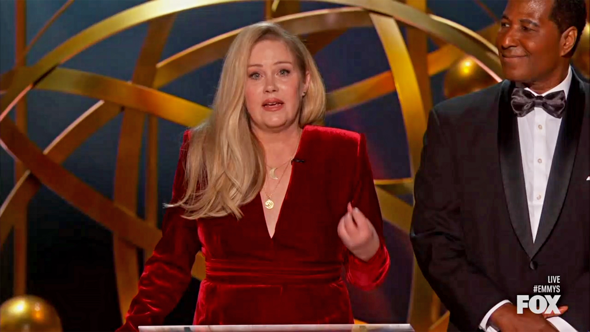 Christina Applegate Brings The Laughs During Rare Emmys Appearance