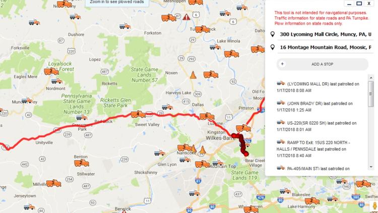 PennDOT’s Plow Tracker Helps You Plan Your Route During Winter Storms