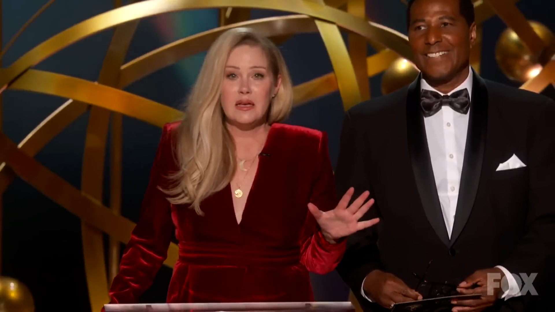 Christina Applegate Receives Standing Ovation At The Emmys