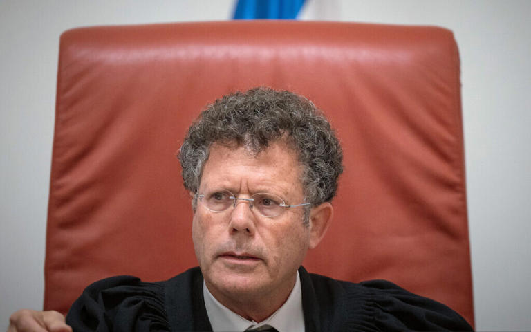 Supreme Court chief says Justice Minister Levin has refused to meet for Supreme Court chief says Justice Minister Levin has refused to meet for