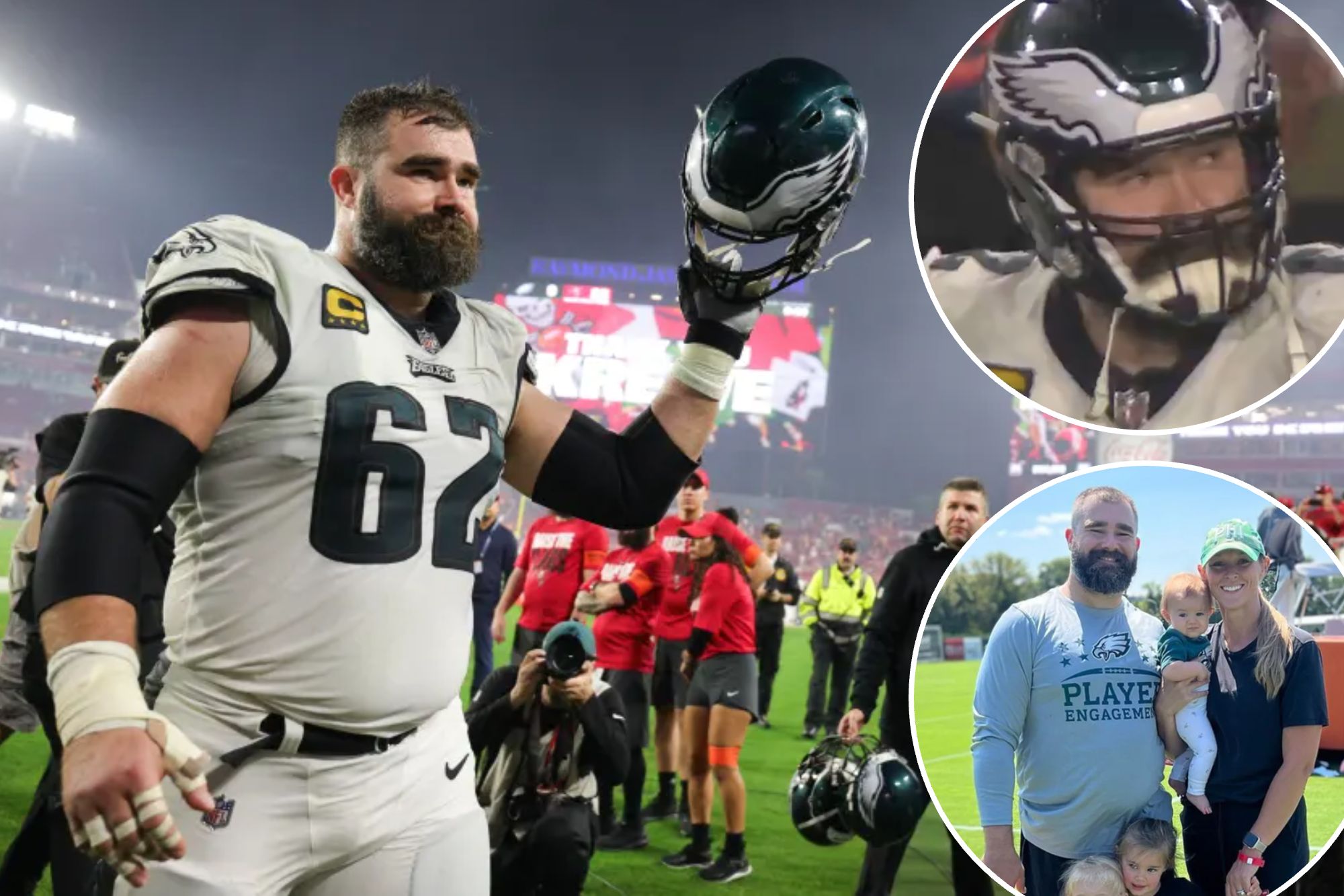 Jason Kelce Tells Eagles Teammates He’s Retiring After Emotional ...