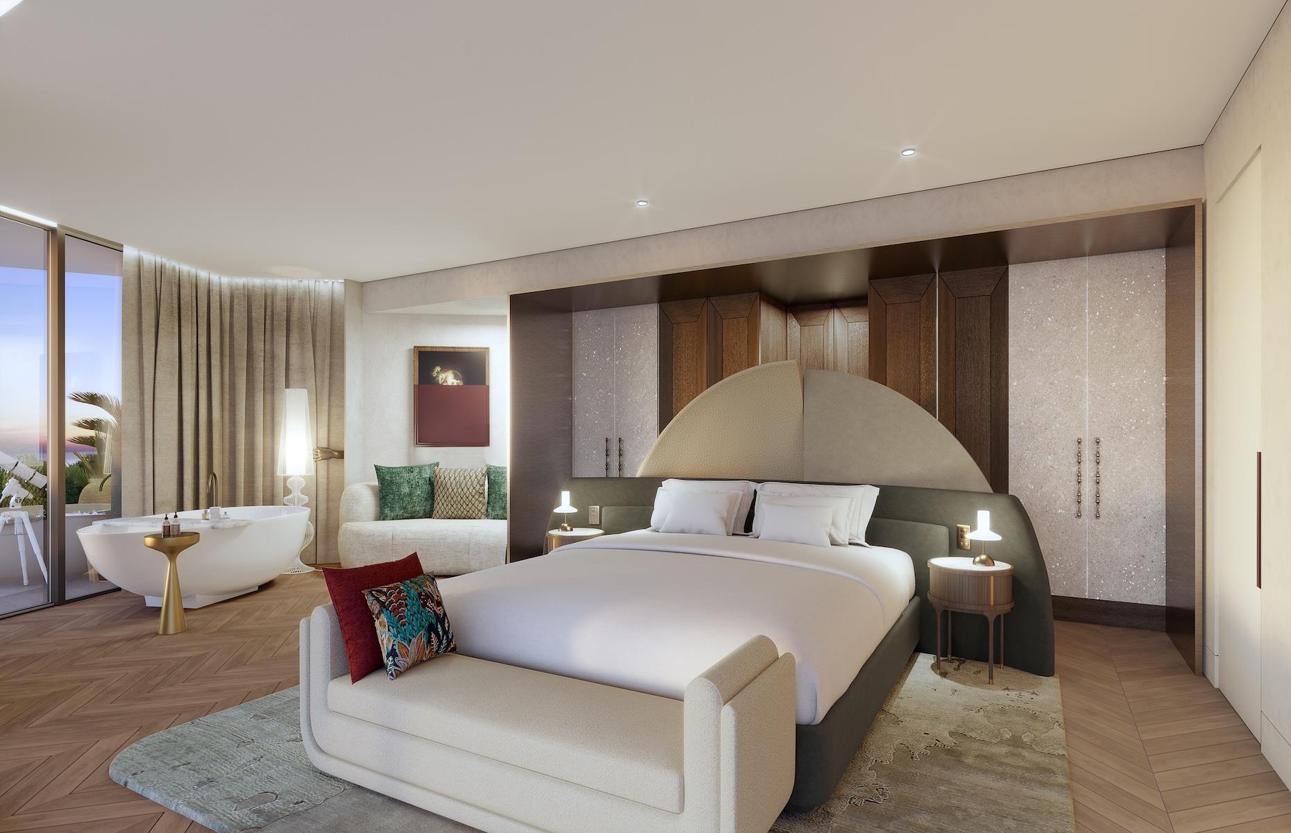 <p>It’s not surprising that hotel group Ennismore has set its sights on Barcelona’s hip 22@ district for the first European outpost of its SLS brand. Slated to open in the revitalized old industrial area of Poblenou in the second half of 2024, the striking 471-room SLS Barcelona will combine SLS’s signature cool and cheeky style with seaside Med vibes. Water views are a given as each room will have a balcony and there will be three pools and two restaurants. The large rooftop sky bar and a spa will be a high point, as will direct access to the beach.  </p>