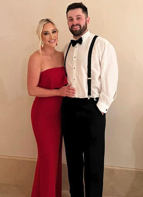 Emily Mayfield and husband Baker Mayfield