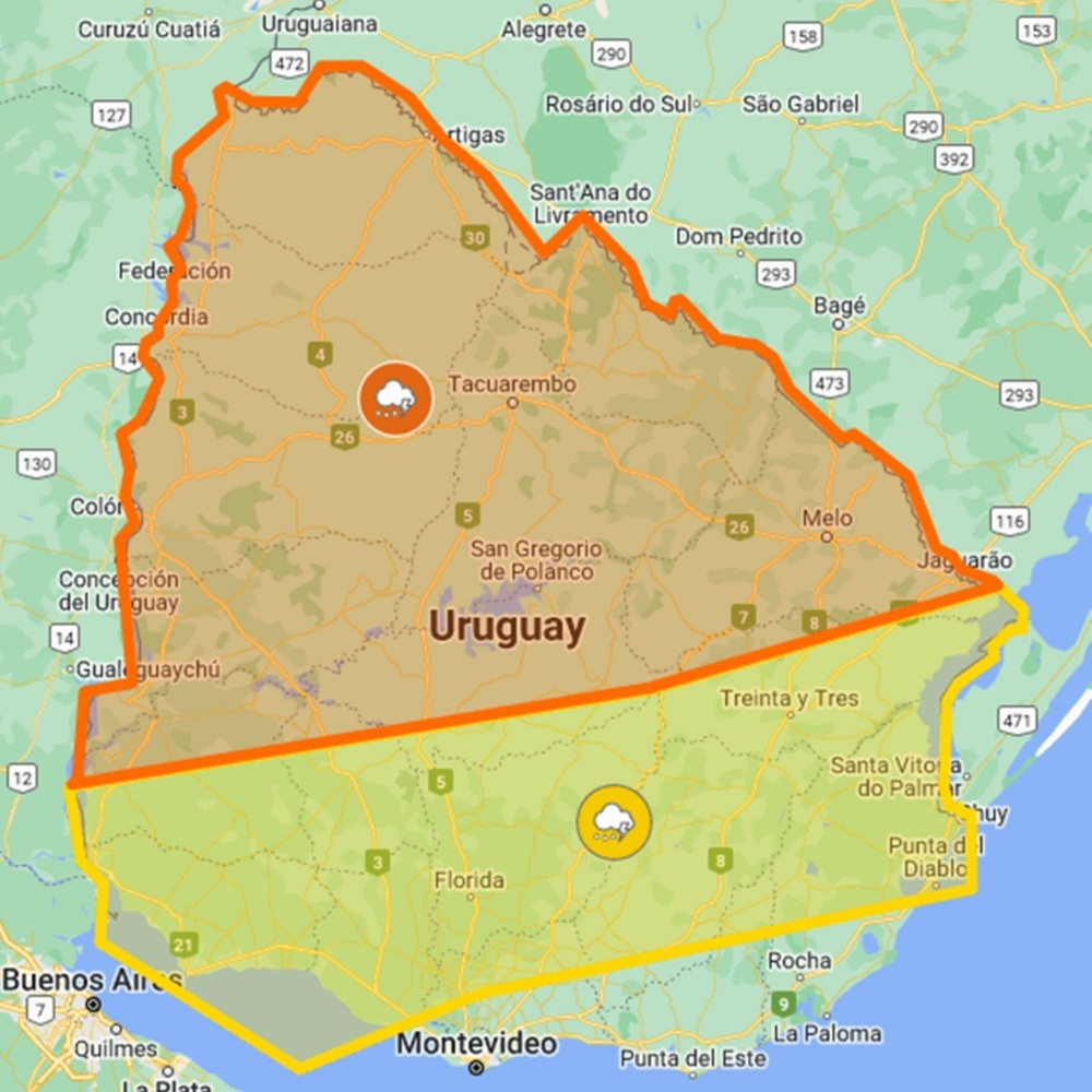 Aviso De Inumet: Alerta Naranja Y Amarilla Por Tormentas Fuertes Y ...