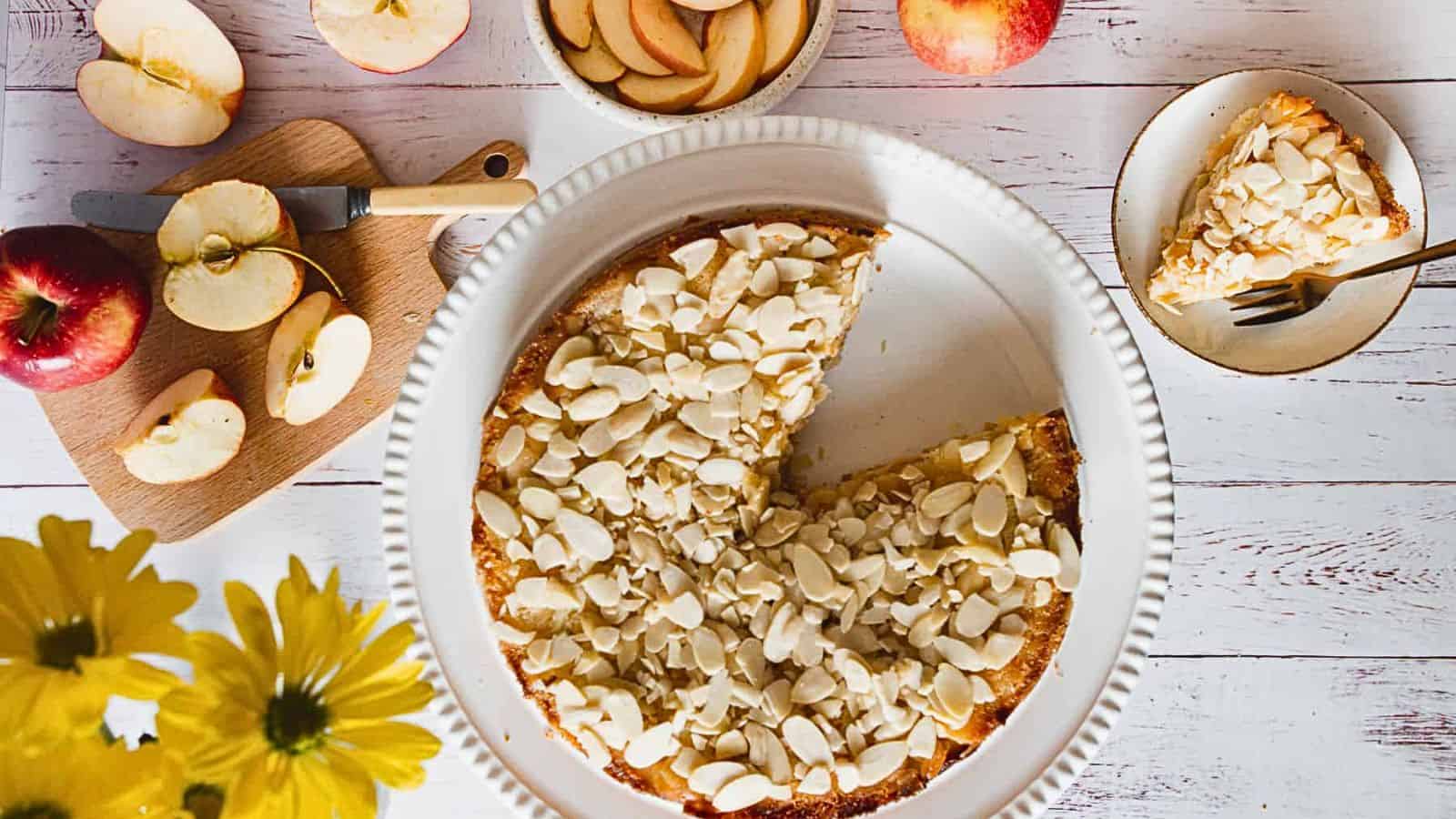 <p>Almond Apple Cake is a gluten-free dessert that can be enjoyed in about 1 hour. The combination of almonds and apples creates a moist cake with a nutty flavor, complemented by the natural sweetness of the fruit.<br><strong>Get the Recipe: </strong><a href="https://immigrantstable.com/gluten-free-apple-cake/?utm_source=msn&utm_medium=page&utm_campaign=33%20easy%20apple%20recipes%20for%20picky%20eaters">Almond Apple Cake</a></p>