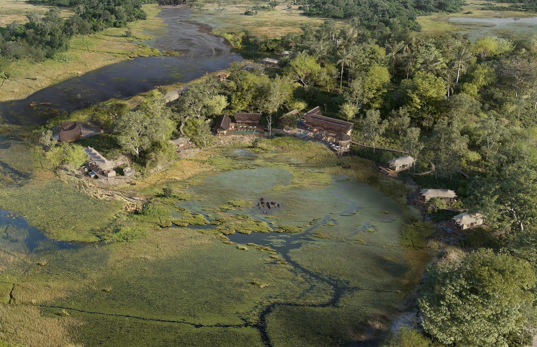 <p>Due to open in the wetland wilderness of the Okavango Delta in March, this 100% solar-powered safari camp has serious luxe and eco credentials. It will feature eight large safari tented suites, all with private plunge pools, indoor-outdoor showers and private decks, and two family suites. Along with 5-star facilities like a wine bar, spa and pool, Atzaro aims to connect guests with the land and community. It will have an African art gallery and Ancestral Boma, a central space that aims to share the history of the area and the tribes and peoples that lived here.</p>