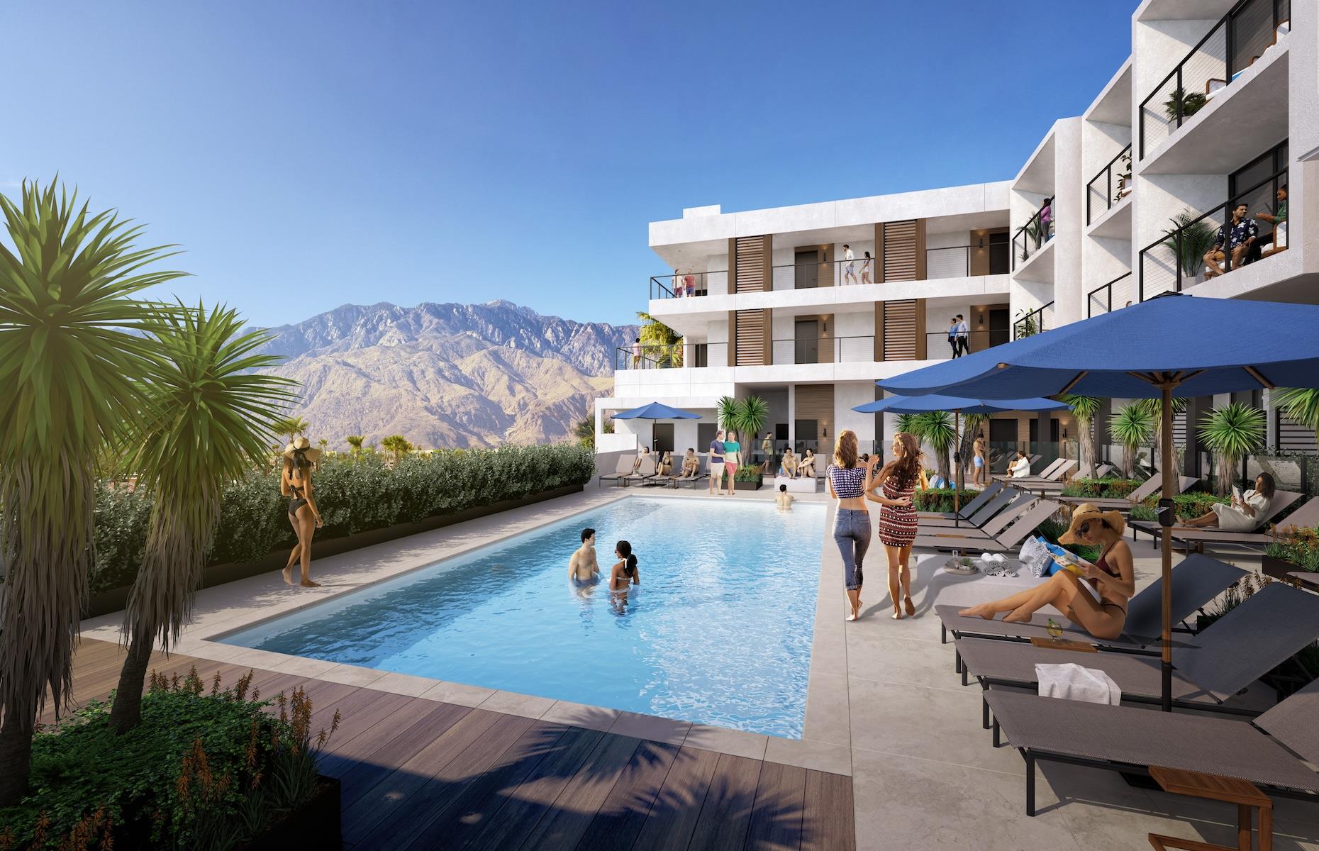 <p>Palm Springs isn’t short of chic places to stay and its style credentials continue to grow as Thompson Hotels opens its second Californian property this May in the desert enclave’s downtown Design District. The brand’s signature sleek decor will be complemented with earthy hues and vivid pops of color with an overarching Rat Pack-era style vision. It’s a biggie, with 168 "bungalow-inspired" rooms and suites, 35,000 square feet of dining and retail space (including a vast Napa Valley wine tasting room), a gym, ballroom and spa. Balconies and a pool area will offer the classic Palm Spring views of the San Jacinto Mountains to pose by.</p>