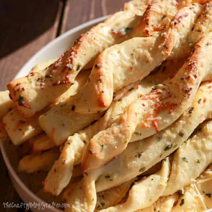 Garlic Parmesan Breadsticks in a Bread Maker