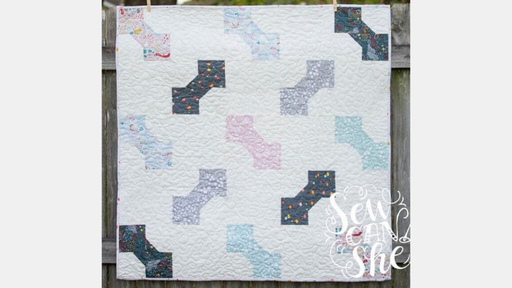 <p>Enjoy an easy peasy sewing project with this free <a href="https://www.sewcanshe.com/blog/2016/8/15/bow-tie-baby-free-quilt-pattern-easy-easy-easy" rel="noreferrer noopener">bow tie quilt pattern</a>. With a cute coordinating fat quarter bundle, you’ll have it done in a snap. Or take your time and enjoy sewing this sweet quilt.</p>