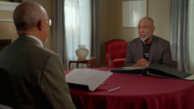 PBS Henry Louis Gates, Jr. with LeVar Burton in 'Finding Your Roots.'