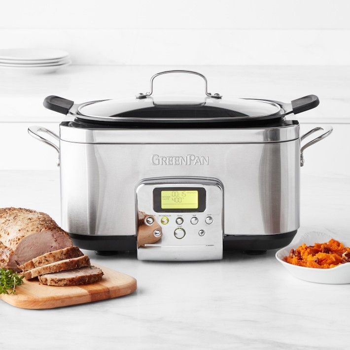 <p><strong>$249.95</strong></p><p><a href="https://go.redirectingat.com?id=74968X1553576&url=https%3A%2F%2Fwww.williams-sonoma.com%2Fproducts%2Fgreenpan-premiere-stainless-steel-slow-cooker&sref=https%3A%2F%2Fwww.thepioneerwoman.com%2Ffood-cooking%2Fg41627378%2Fbest-slow-cookers%2F">Shop Now</a></p><p>If you're really looking for a top-of-the line slow cooker, GreenPan has a six-quart version that is worth the investment. It has one-touch preset options for slow cook, brown/sauté, and steam, along with five slow cook modes. What sets this option from the rest is the ceramic interior, which is touted for being a chemical-free, super nonstick surface. Talk about easy cleanup!</p>