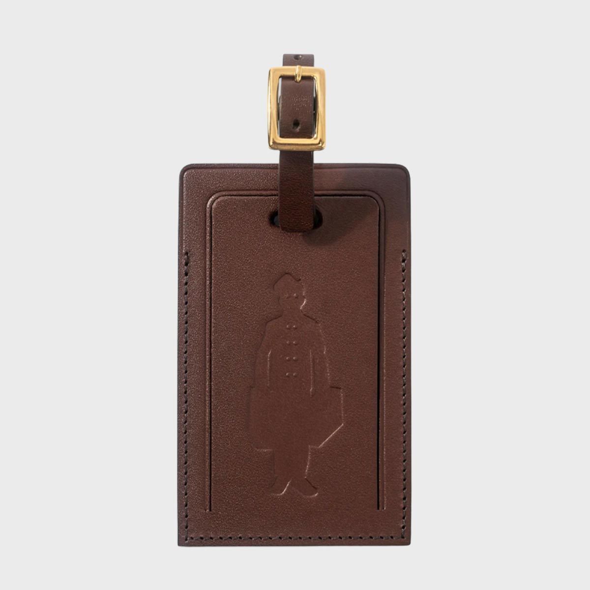 <p>Music aficionados will love this <a href="https://www.neimanmarcus.com/p/golf-le-fleur-globe-trotter-leather-luggage-tag-prod250790420" rel="noopener">Golf le Fleur luggage tag</a>, a luxury brand helmed by Tyler, the Creator. The brown buffed leather tag is debossed with a bellboy motif on the front and the brand's logo on the back. Now you just need a stylish <a href="https://www.rd.com/article/capsule-wardrobe/">capsule wardrobe</a> to match.</p> <p class="listicle-page__cta-button-shop">Shop Now</p>