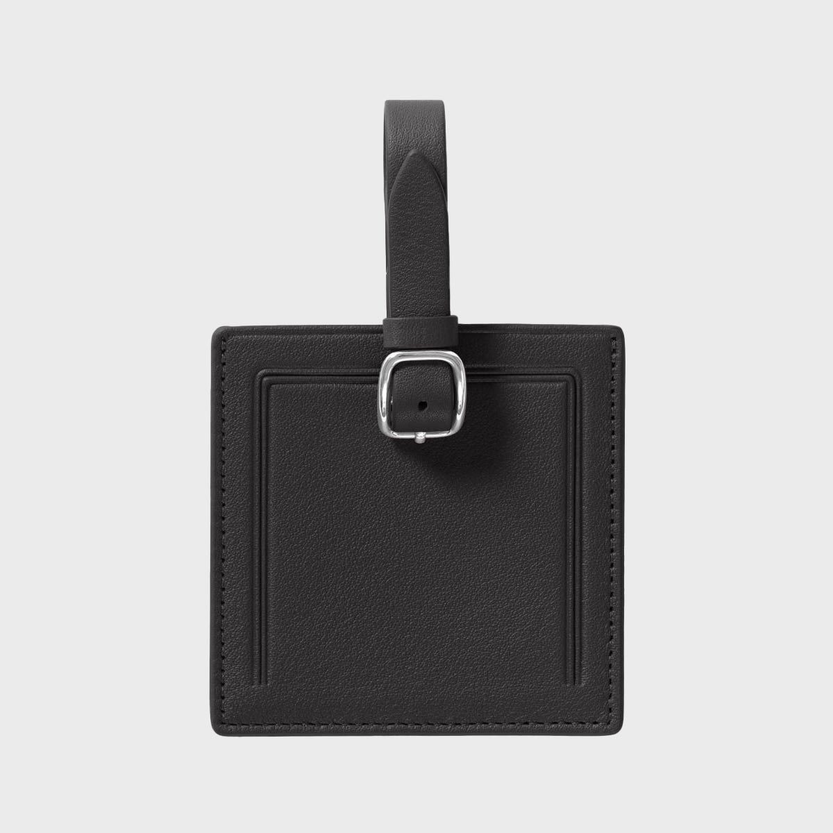 <p>For a more refined look, one might appreciate the sophistication of leather. <a href="https://www.leatherology.com/small-square-luggage-tag" rel="noopener">Leatherology's tags</a> come in a variety of sizes and colors. An adjustable strap and an ID window with a privacy closure keep everything secure and safe. You can also personalize the grained leather, which is <a href="https://www.rd.com/article/how-to-clean-leather/">easy to clean</a>, to further set your bag apart from the crowd.</p> <p class="listicle-page__cta-button-shop"><a class="shop-btn" href="https://www.leatherology.com/small-square-luggage-tag">Shop Now</a></p>