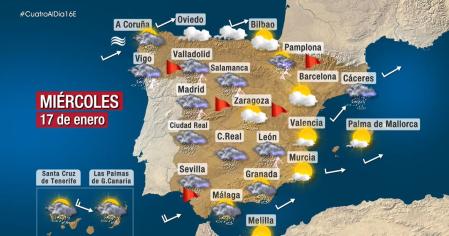 El Tremendo Error De 'Cuatro El Día' En Un Mapa Del Tiempo Que Incendia ...